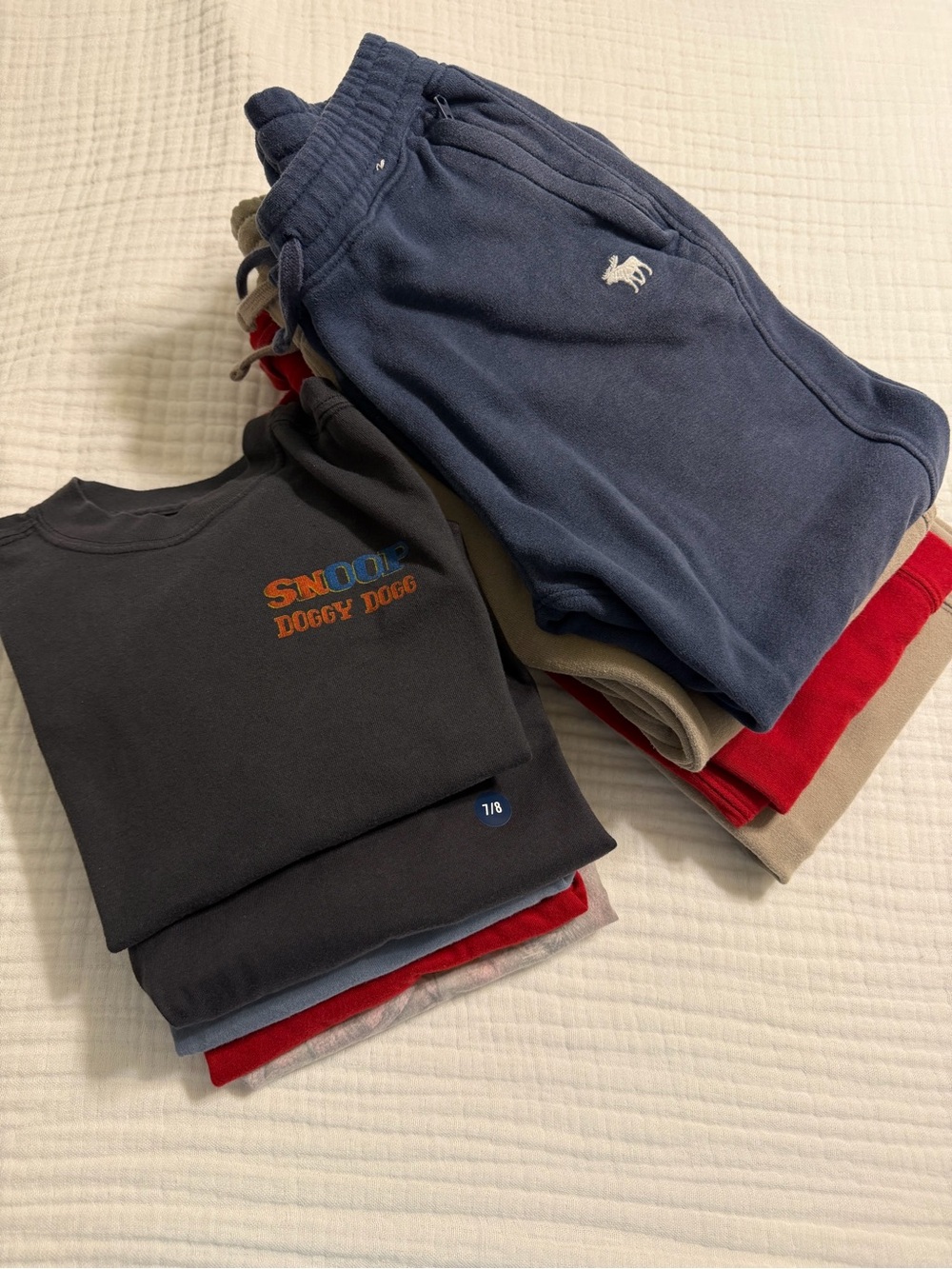 abercrombie kids Navy Blue Fleece Joggers